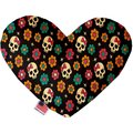 Mirage Pet Products Sugar She Skulls 6 in. Heart Dog Toy 1327-TYHT6